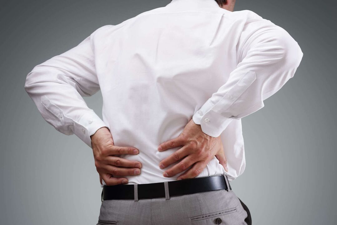 back pain with spinal osteonecrosis